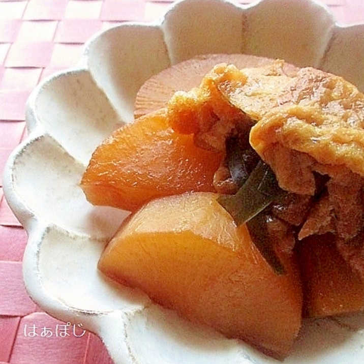 炊飯器で簡単！大根と油揚げのしみしみ煮